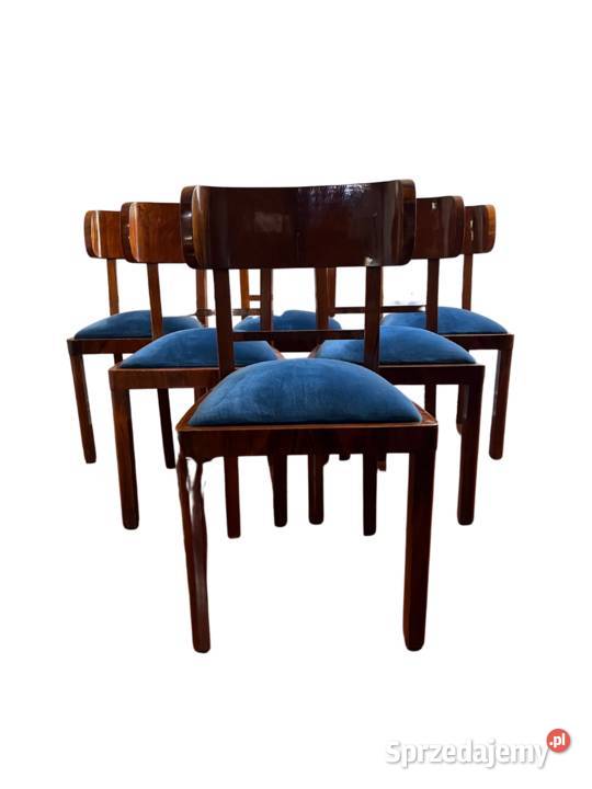 ORYGINALNY STÓŁ KULA ART DECO I KOMPLET 6 Warszawa