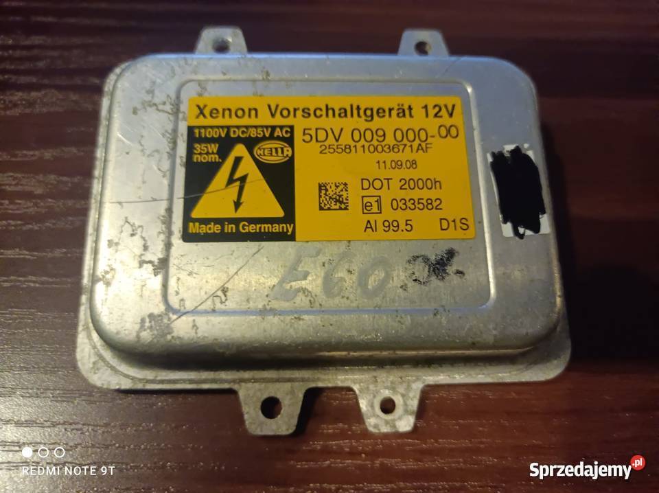 Przetwornica Bi-Xenon Xenon VW Touareg 5DV00900000 Chojna - Sprzedajemy.pl