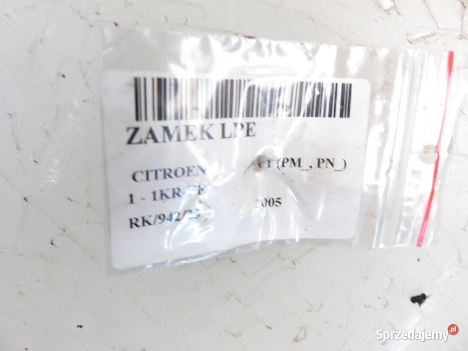 ZAMEK LEWY PRZEDNI CITROEN C1 5 PIN osobowe Karoseria