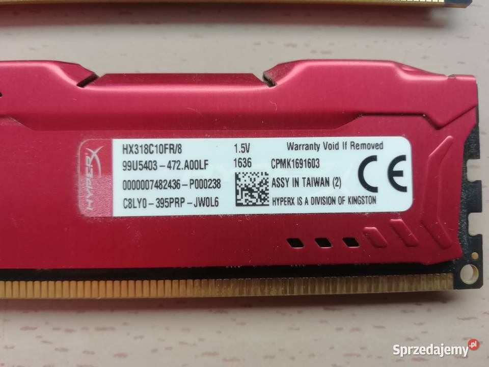 Kingston HyperX 8GB DDR3 1866 Złotów