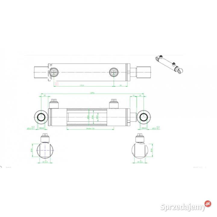 Siłownik Hydrauliczny Dwustronnego działania lubelskie