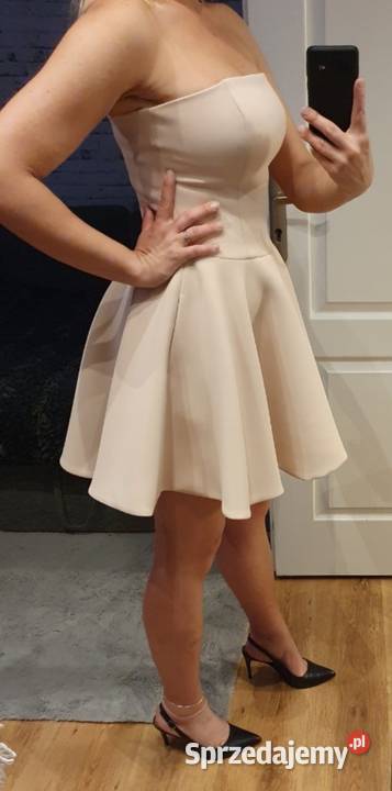Elegancka sukienka róż pudrowy Bizuu r38 Poznań