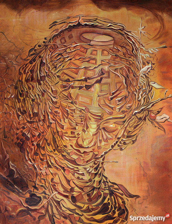 Szczegółowa abstrakcja Eksplodująca głowa Warszawa