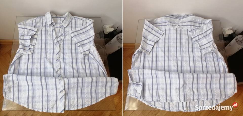 KOSZULA DAMSKA CASUAL W PASY RUK 22EUR 4850 Łódź sprzedam