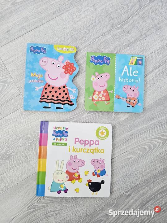 Twarde książki dzieci Świnka Peppa 3 sztuki dla najmłodszych (0-2 lata)  mazowieckie Łomianki Dolne
