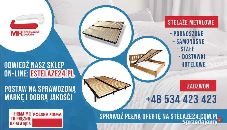 HIT DOSTAWKA hotelowa wkład do łóżka stelaż małopolskie