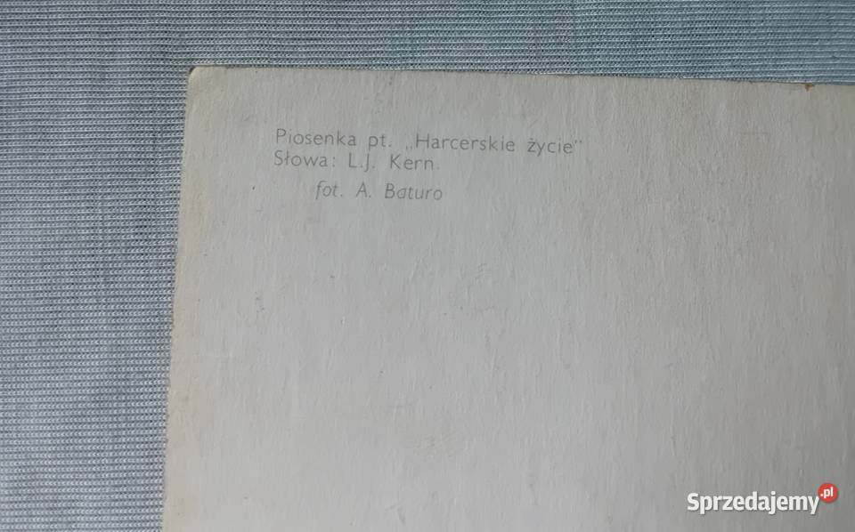 Pocztówka Harcerskie życie KAW 1976 r Pocztówki i karty telefoniczne Koźminek sprzedam