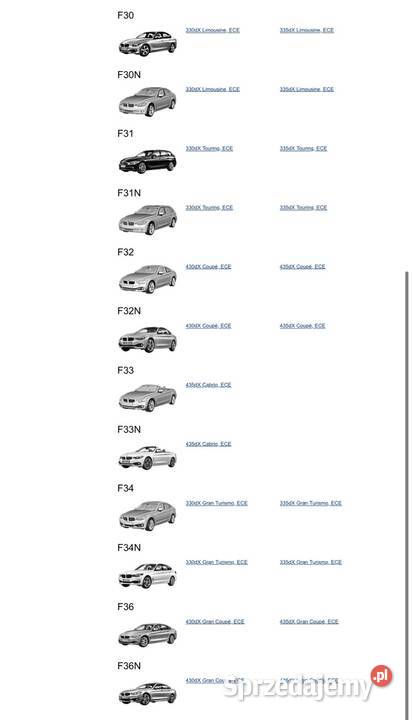 BMW F01 F02 F07 F30 F31 F32 F33 F34 F36 most osobowe Gdańsk