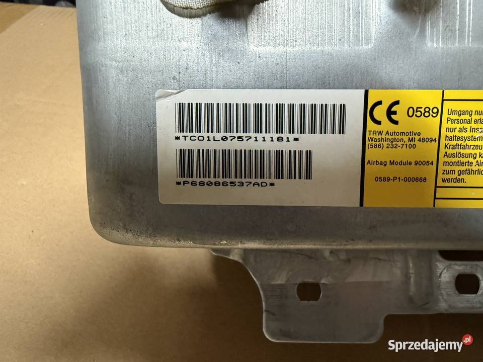 Poduszka powietrzna airbag pasażera Dodge Grand