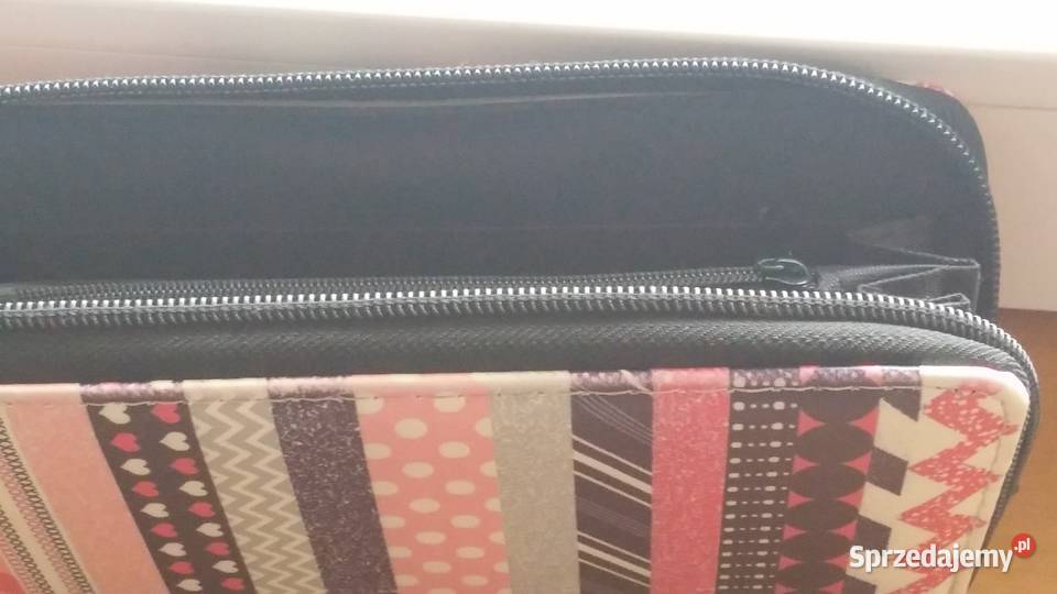 Elegancki kolorowy duży porfel Sosnowiec sprzedam