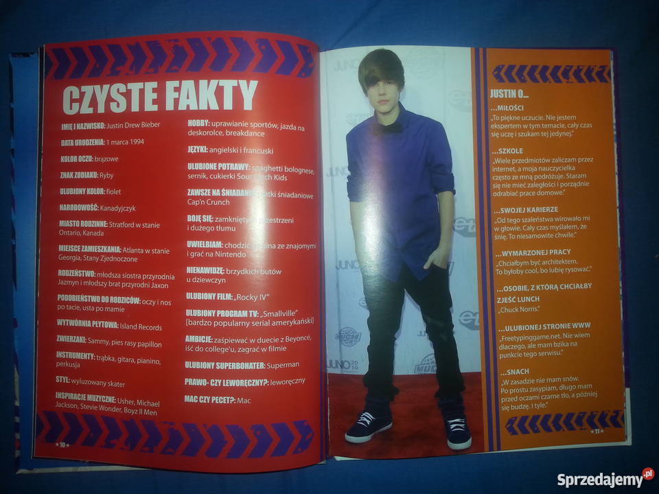 Książka Justin Bieber poznaj gwiazdę Łódź sprzedam