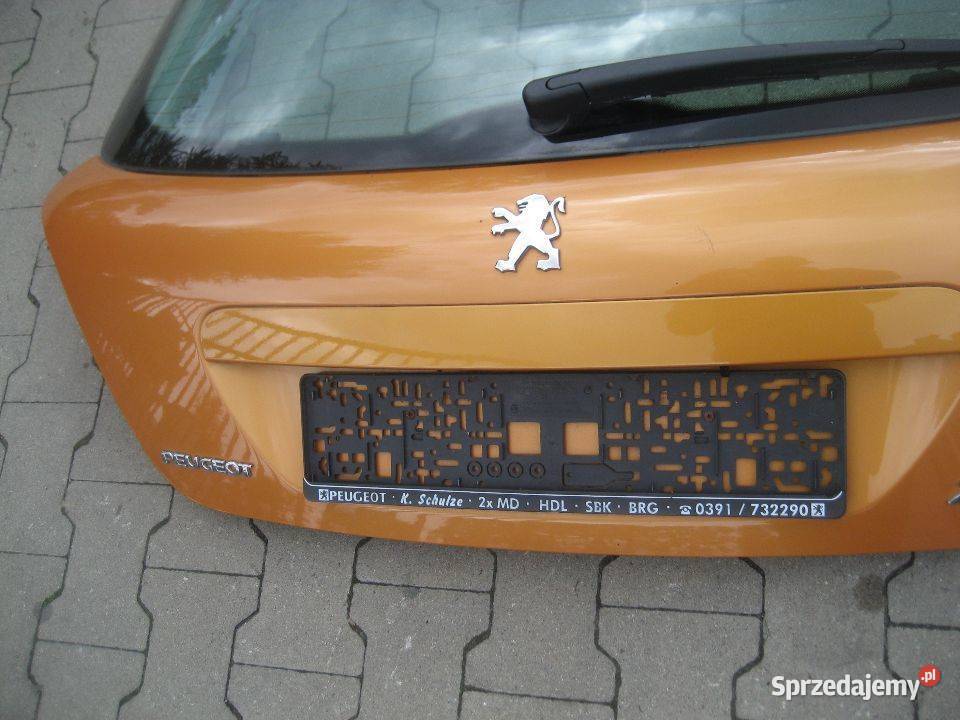 peugeot 207 0609r klapa pokrywa bagażnika tył Rakoniewice
