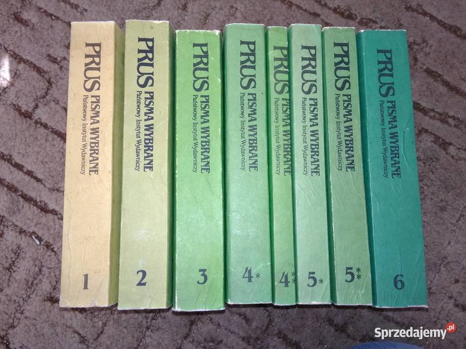 B Prus Pisma wybrane 8 tomów