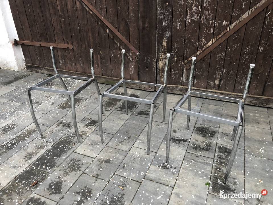 Stelarz krzesła metalowy 3 sztuki Warszawa