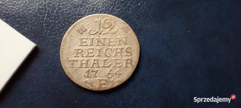 Stare monety 112 talara 1764 E Niemcy srebro Lesko
