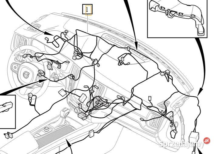 VOLVO V60 II wiazka glosnik srodkowy BOWERS dolnośląskie Bielany Wrocławskie