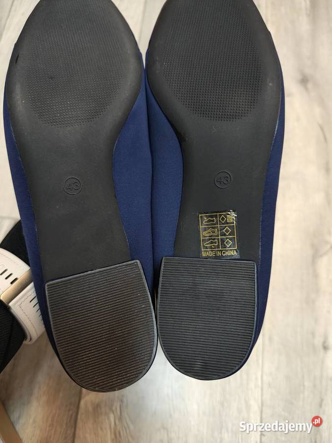 42 Granatowe niskie czółenka wieczorowe NOWE Kraków