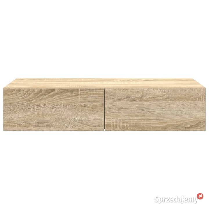 Półka ścienna z szufladami dąb sonoma 80x33x17 Warszawa