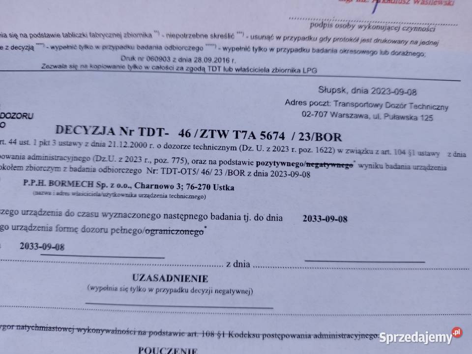 Butla gazowa LPG Cieszyn