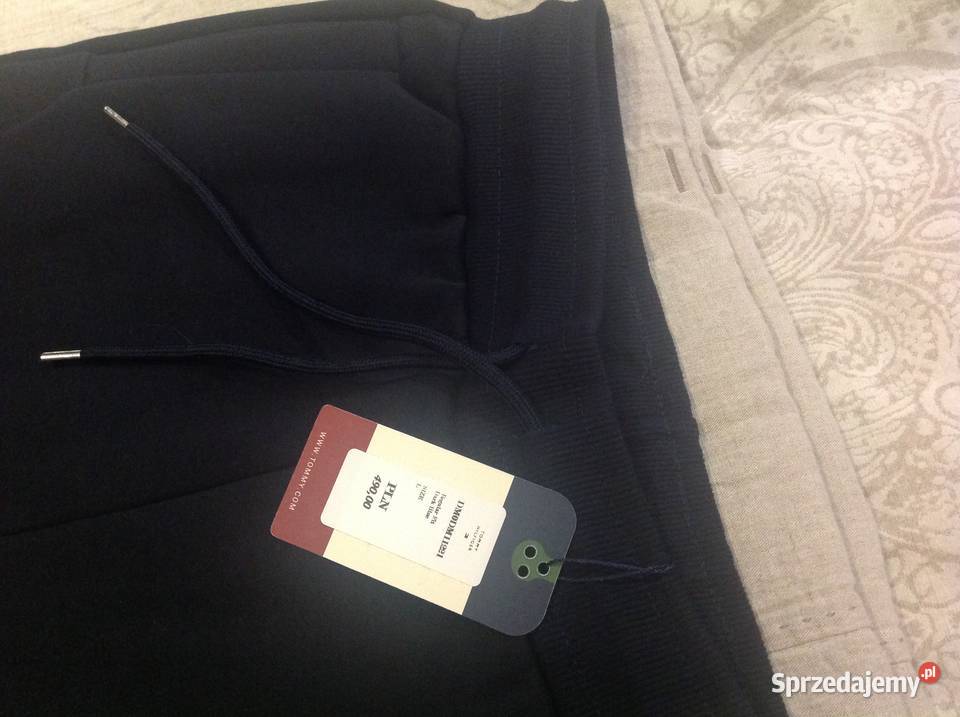 Spodnie Dresowe Tommy Hilfiger r L Ciemny Granat Odzież codzienna Nowa Sól
