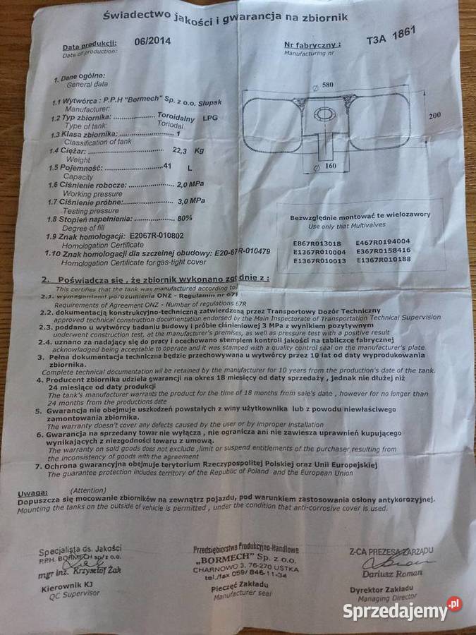 Butla gazowa samochodowa Uście Gorlickie