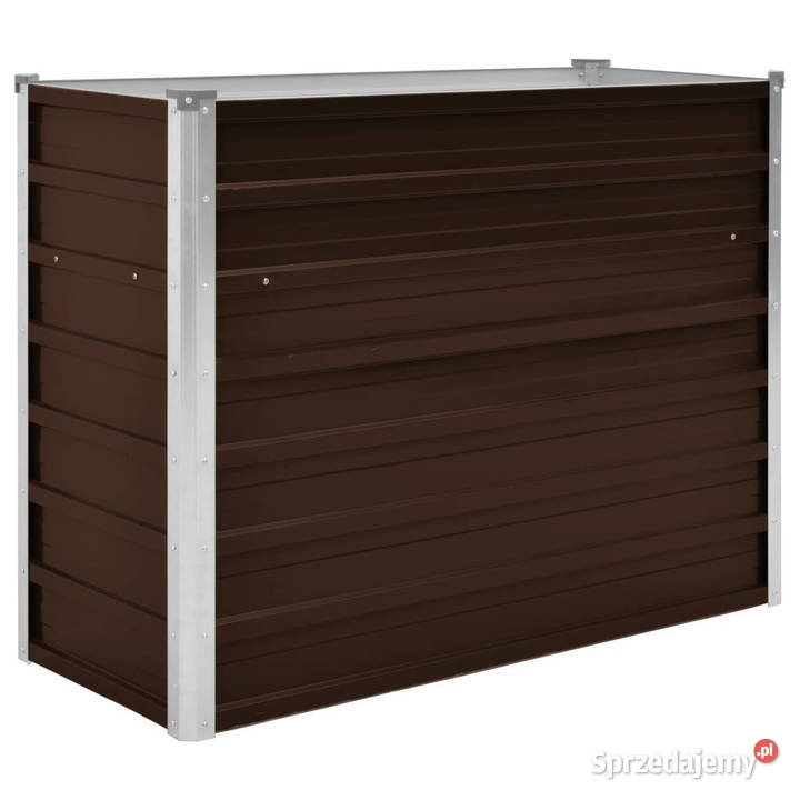 Podwyższona donica brązowa 100x40x77 mazowieckie sprzedam
