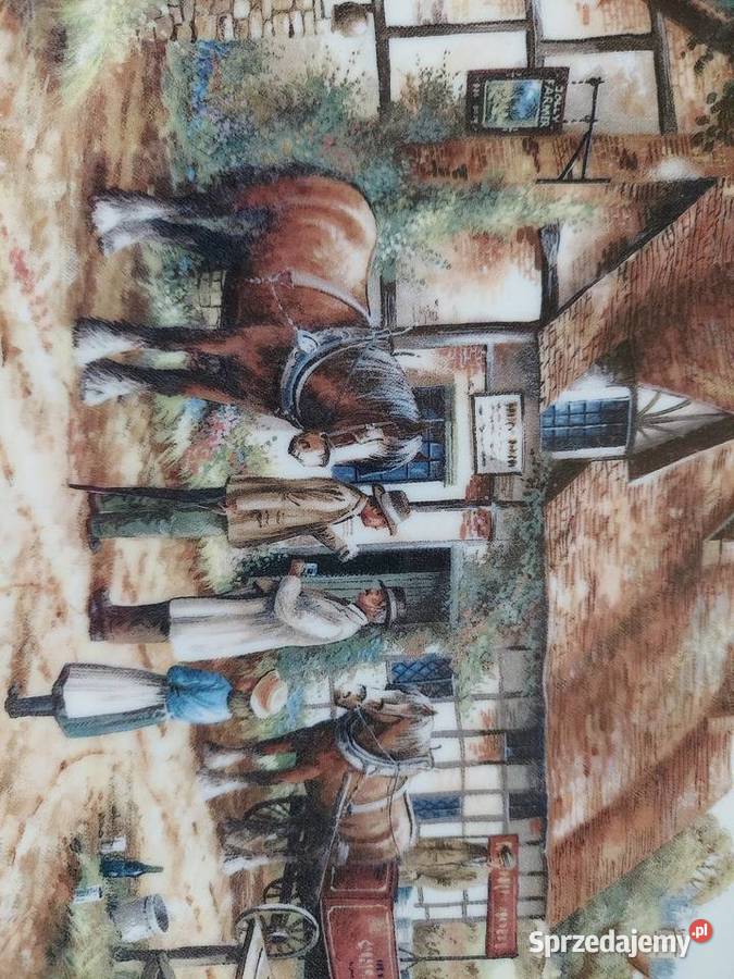 Kolekcjonerski talerz Royal Doulton konie z Chełm