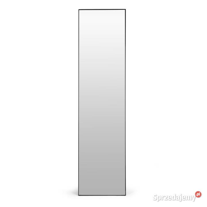 Duże lustro stojące 159 aluminium czarna rama Meble Smogorzów sprzedam