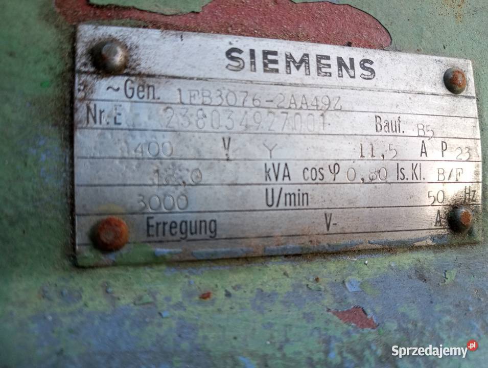 Agregat prądotwórczy pod wałek WOM Kutno sprzedam