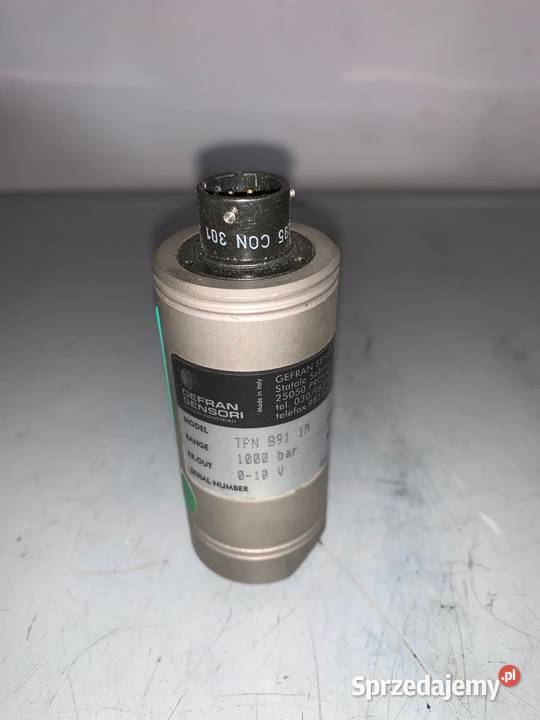 Gefran TPN 891 1M Pressure transducer 1000bar Pozostałe Elektryka Warszawa