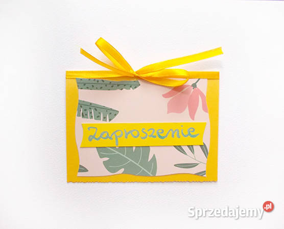 żółte zaproszenia na różne okazje boho kujawsko-pomorskie Bydgoszcz