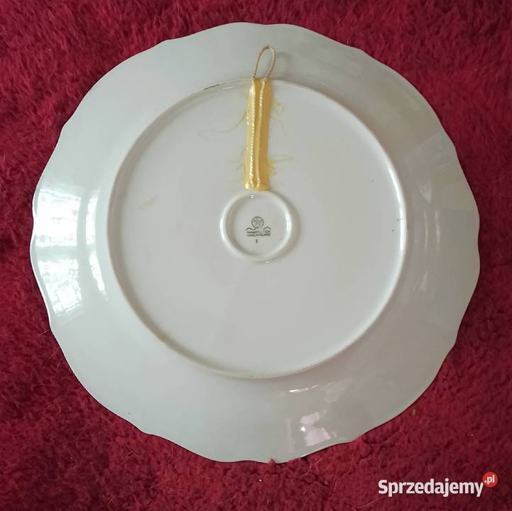 Dekoracyjny ręcznie malowany talerz kujawsko-pomorskie