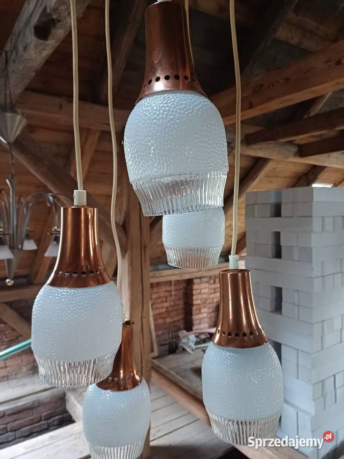 Retro lampa wisząca Kamenick enov z1965 roku Lubań