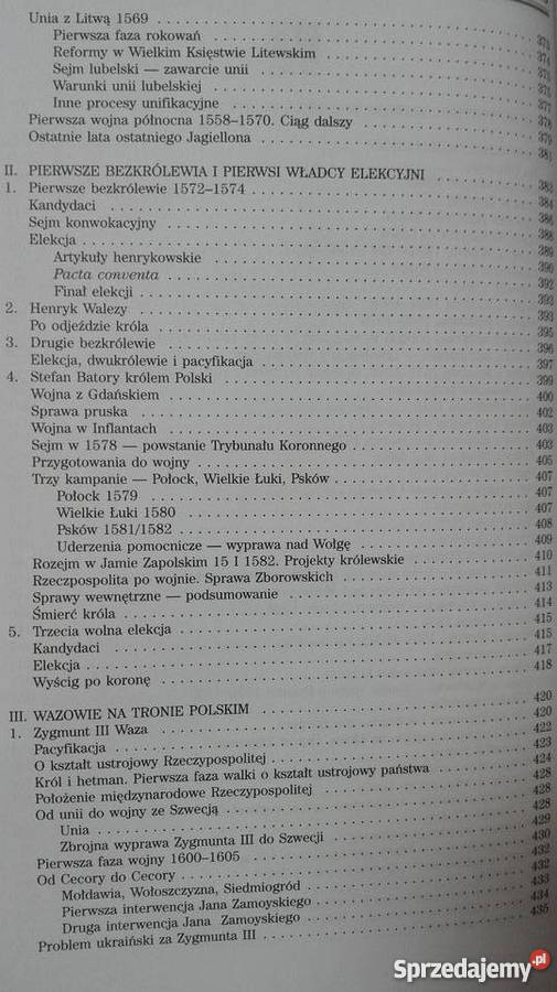 Historia Polski 14921795 MMarkiewicz Wyd Książki naukowe i popularnonaukowe Olsztyn