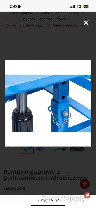Rampy najazdy z podnośnikiem hydraulicznym małopolskie Bochnia sprzedam