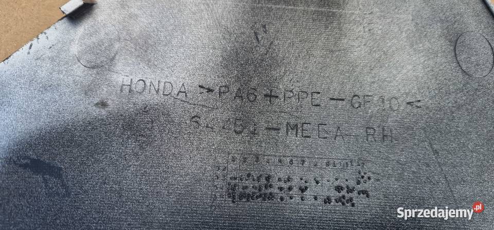 HONDA CBR 600 RR PC37 PŁUG BOK OSŁONA PRAWA Bieleń