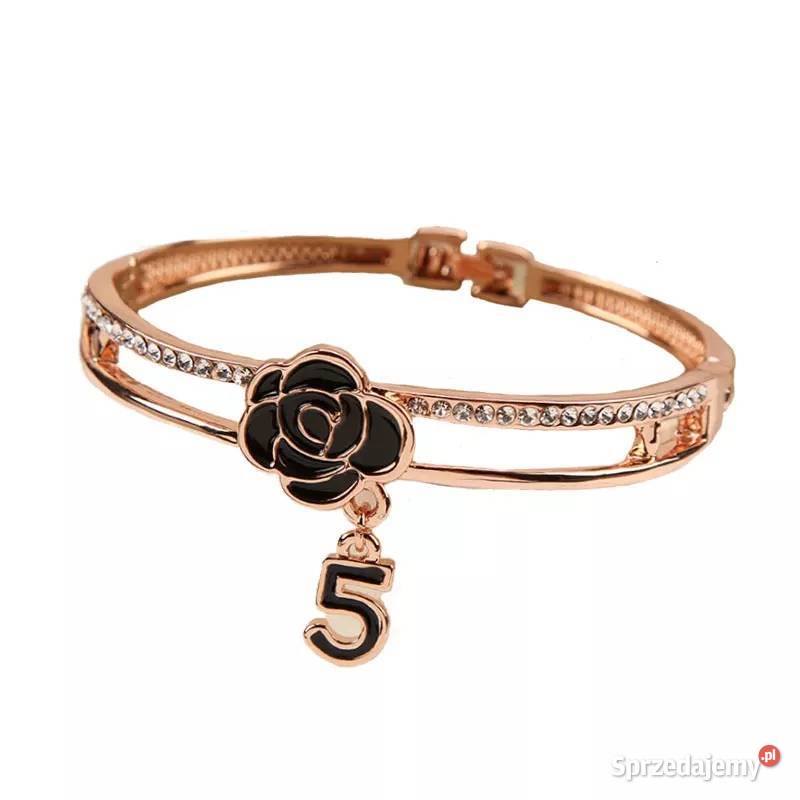 Elegancka bransoletka 5 cyrkonie camelia Kołobrzeg sprzedam