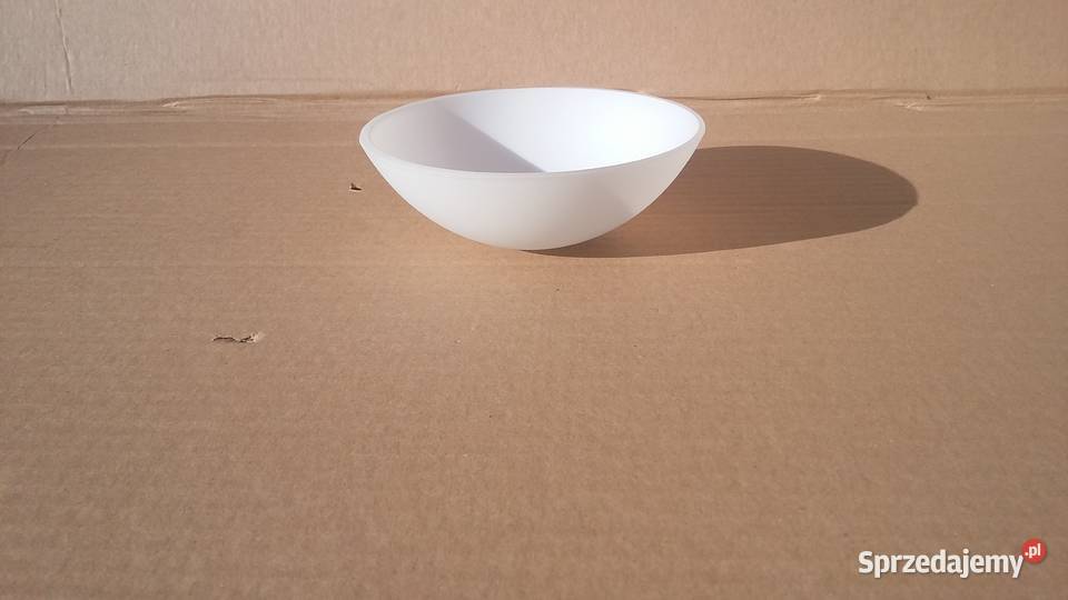 Klosz do lampy miseczka biały otwór 10mm