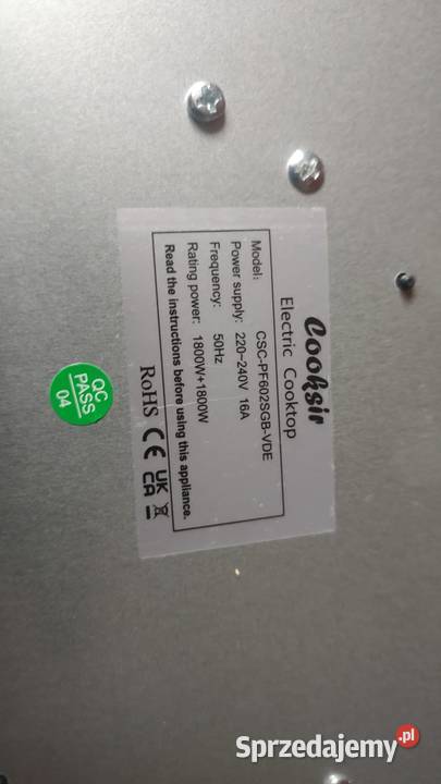 Płyta ceramiczna Cooksir 2palnikowa wielkopolskie Książ Wielkopolski