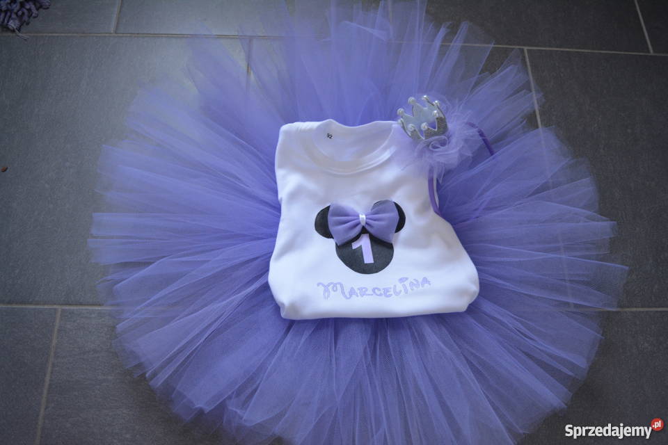 Komplet tutu roczek czerwony pomorskie Waćmierz