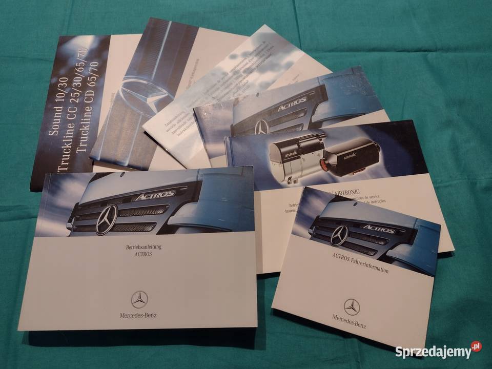 MERCEDES ACTROS MP2 KOMPLET NOWY 2004 INSTRUKCJA Książki i Podręczniki