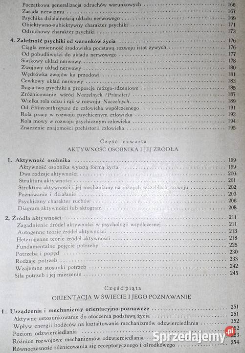 Psychologia Zarys podręcznikowy Tom Włodzimierz Rok wydania 1970
