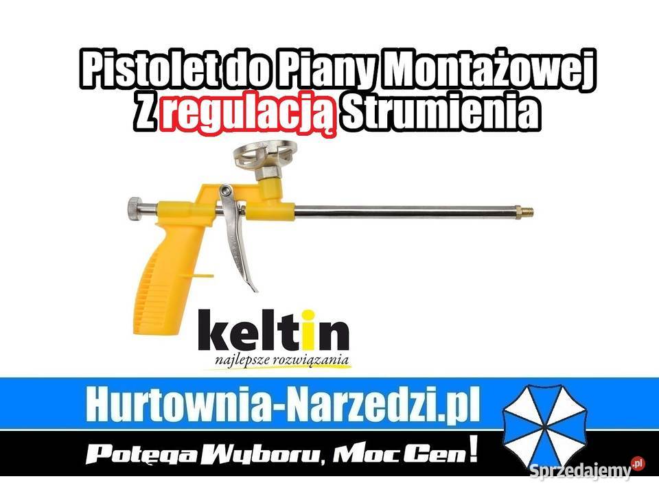 Pistolet do piany montażowej z regulacją Nowe
