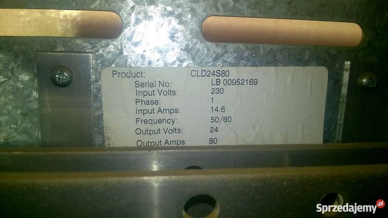 Prostownik wózka widłowego 24V 80A na 230V FV sprzedam