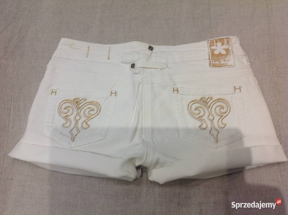 Spodenki Jeans Damskie r 36 Białe Nowa Sól