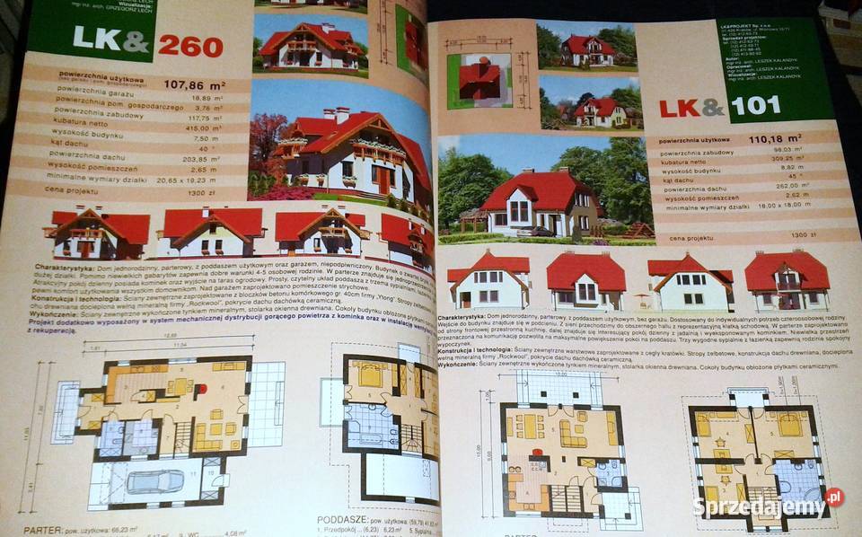 Dom jednorodzinny 250 autorskich projektów 0124 Chełm