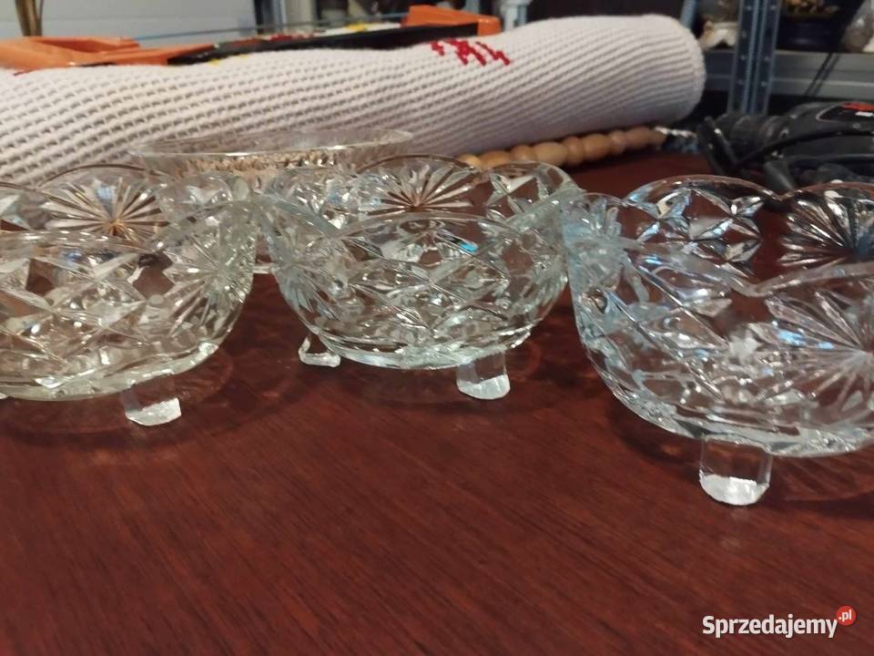 kryształowe półmiski 4 sztuki sprzedam
