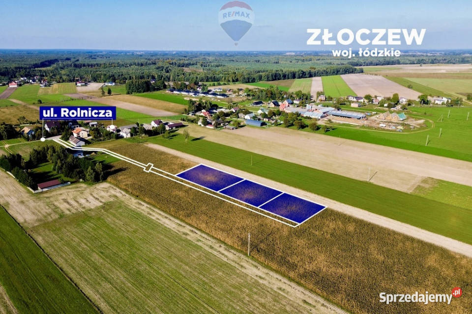 Kompleks trzech działek budowlanych Złoczew