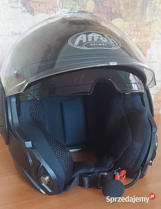 Kask motocyklowy męski Airoh czarny mat Staszów sprzedam