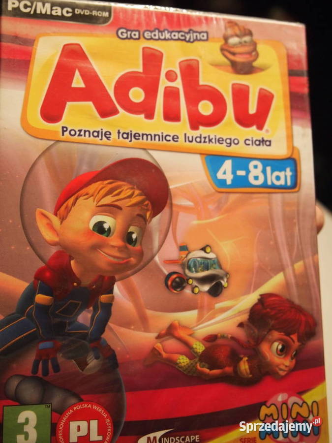 ADIBU gry edukacyjne nauka i zabawa PC CD x 3